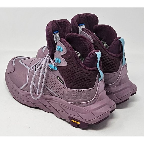 NEW! HOKA Anacapa Mid GTX Hiker Womens Boot 9B US‎ ElderberryGrape - Picture 6 of 13